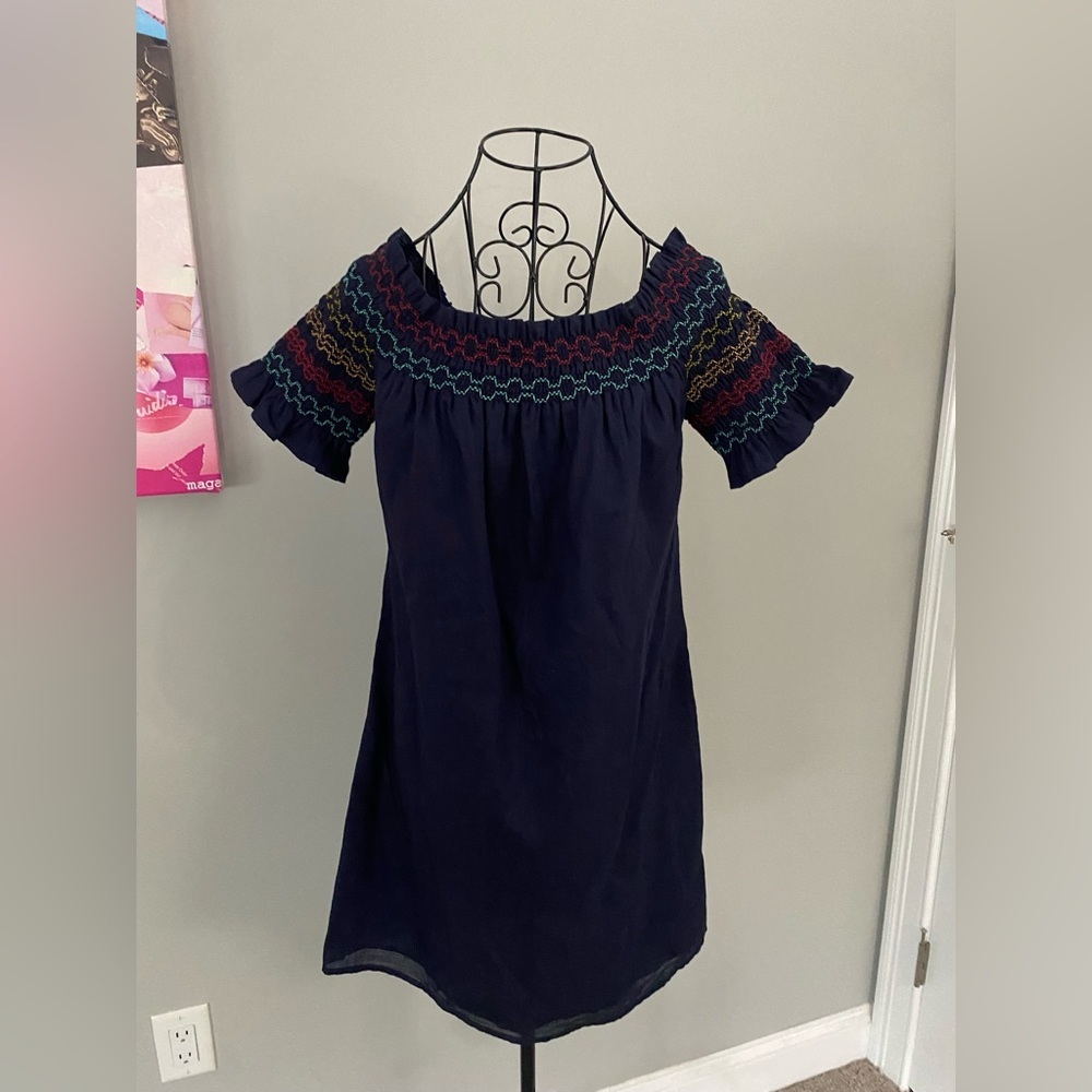 Trina Turk Hand Stitched Tunic Mini Dress Size Small💕